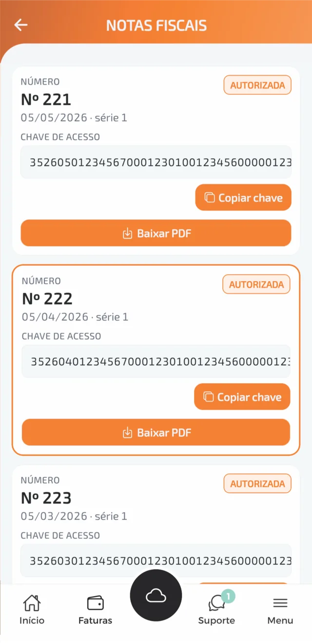 hostcel notas aplicativo para provedor