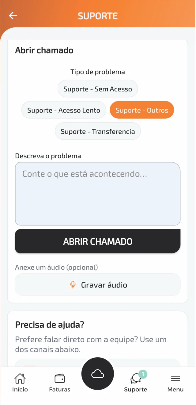 hostcel suporte aplicativo para provedor